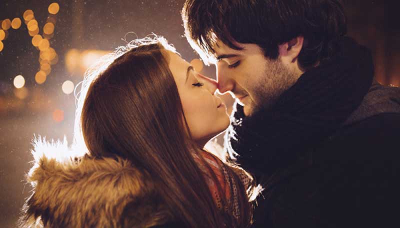 Romantic Eskimo Kiss Photo