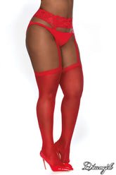 Dream Girl Womens Sexy Garterhose Queen Size Fishnet and Thigh Highs