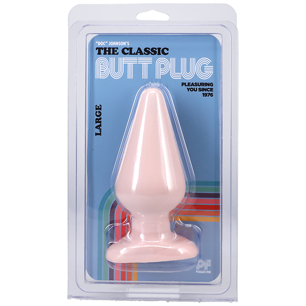 Doc Johnson Classic Butt Plug Smooth Large Flesh Anal Beads and Balls