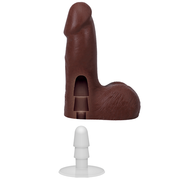 Vac-U-Lock Suction Cup 5 Inch Realistic Cock With Balls Realistic Dildos