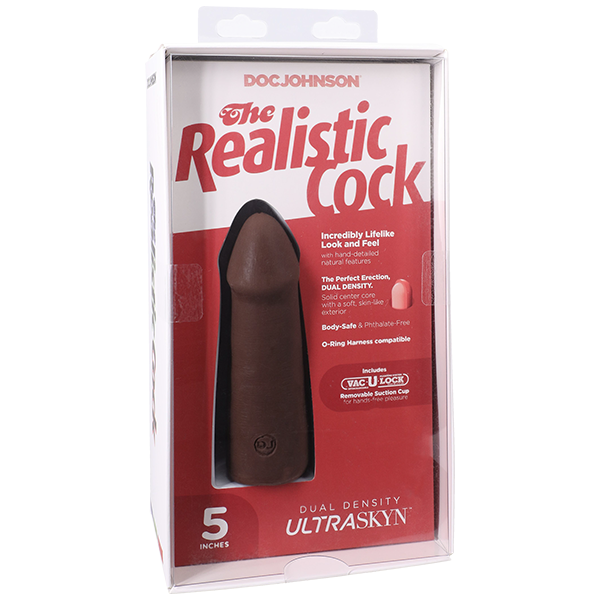 Vac-U-Lock 5 Inch Realistic Cock With Removable Suction Cup Realistic Dildos