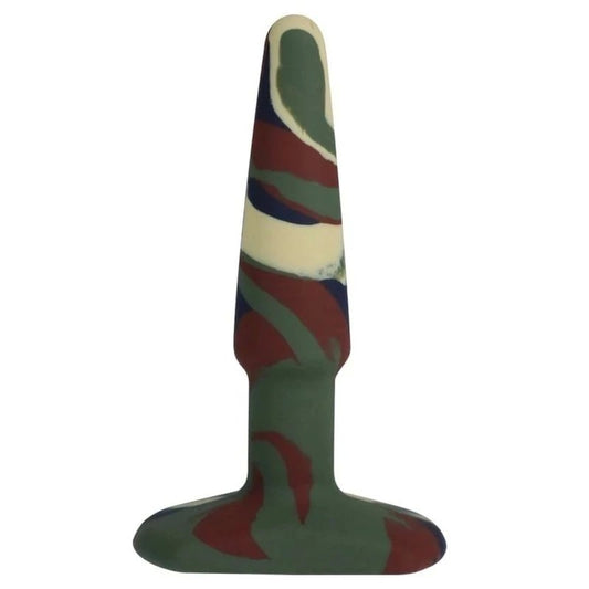 Doc Johnson A-Play Groovy Flexible Anal Plug Camouflage - Butt Plugs