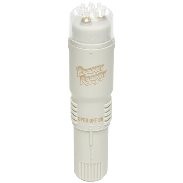 Pocket Rocket The Original Vibrating Body Wand Massager White Body Wands