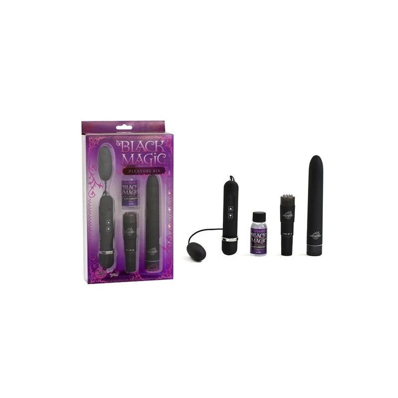 Doc Johnson Black Magic Pleasure Endless Fun Vibrators Set Sex Kits