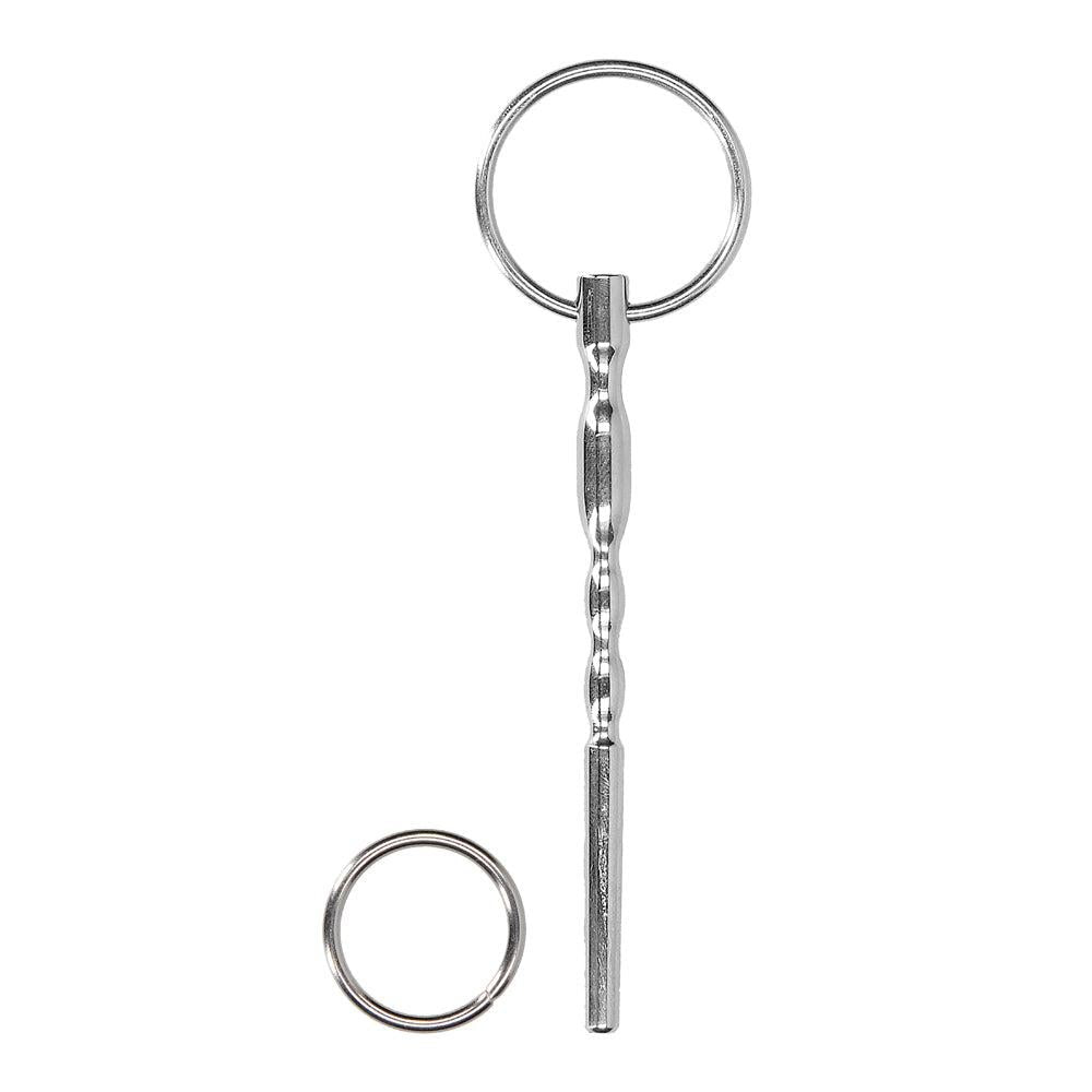 Shots Stainless Steel Urethral Penis Plug With Ring 8mm Default Title Urethral Sounds