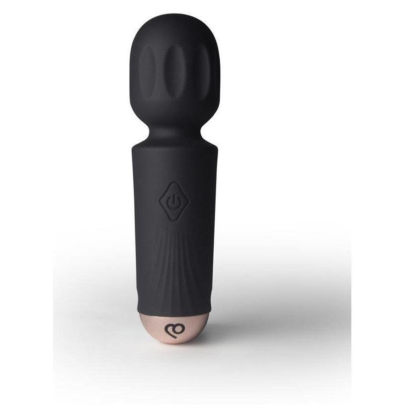 Rocks Off Rechargeable Mini Body Wand Massager Black Tulip Body Wands
