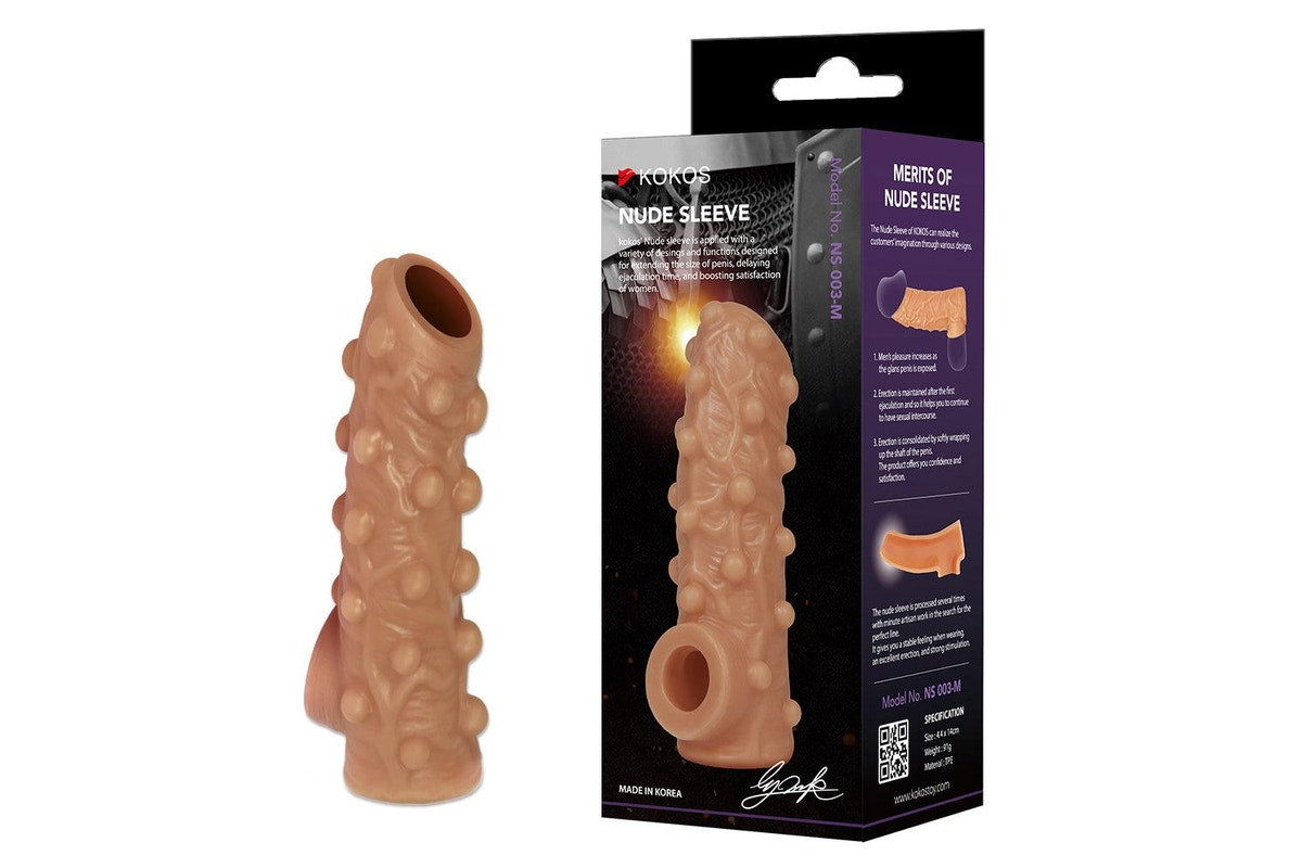Kokos Nude Realistic Cock Sleeve 3 Medium Pumps, Extenders and Sleeves