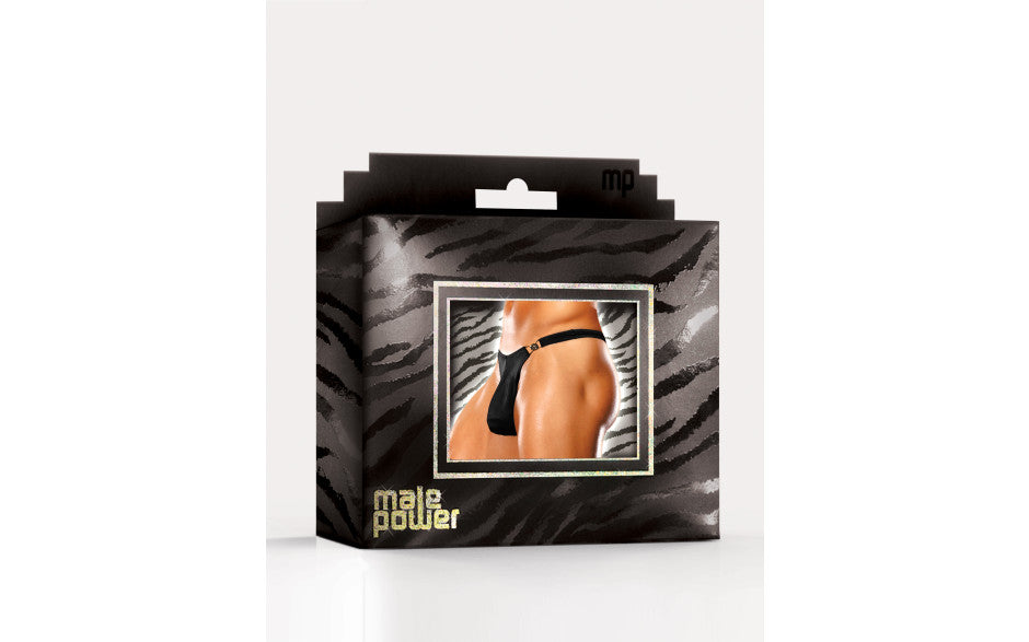Male Power Bong Clip Ultra Comfortable Mens Thong Black Jocks and G-Strings