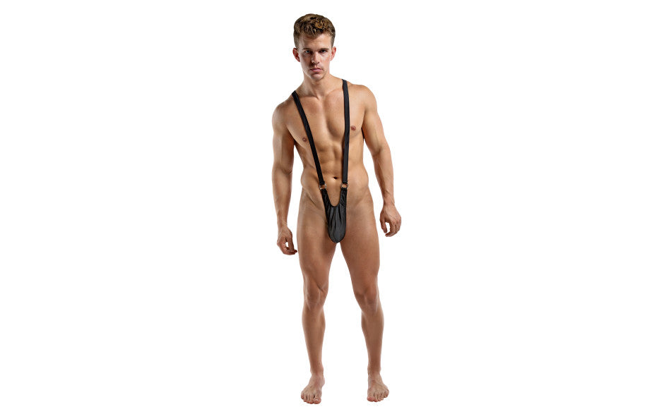 Male Power Stretchy & Breathable Front Rings Sling Black S / M Jocks and G-Strings