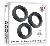 Adams 3-Pice Penis Ring Set Ball and Cock Toys