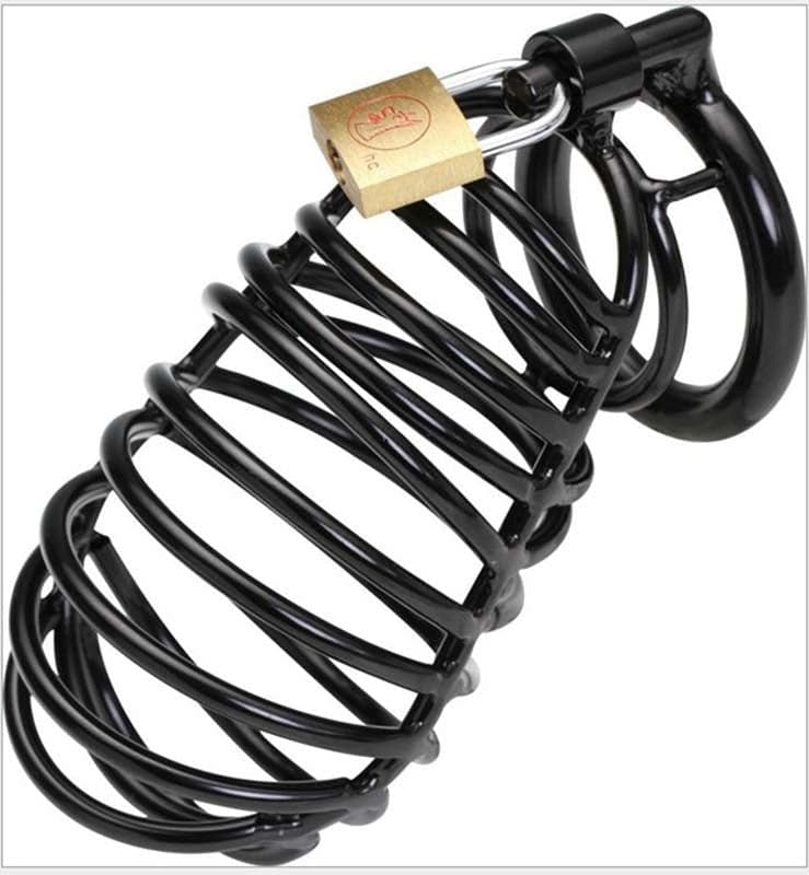 BDStyle Bad Black Male Chastity Accessory - Dominate, Submit, Desire Male Chastity