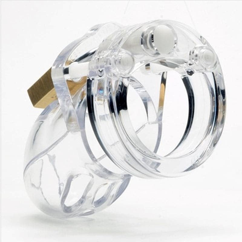 The CB Mr Stubb Clear - Customizable Polycarbonate Chastity Device Male Chastity