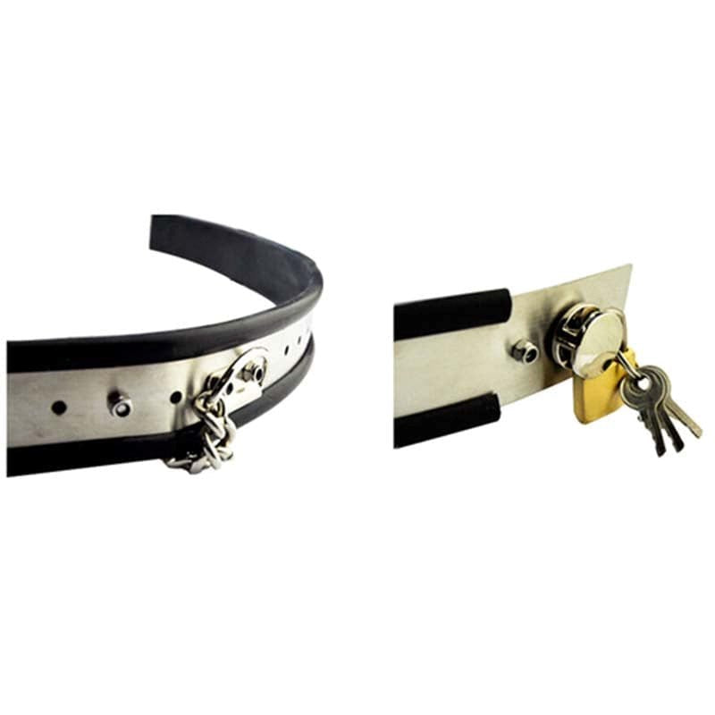 Chastity Belt & Bar With Plug Male Chastity