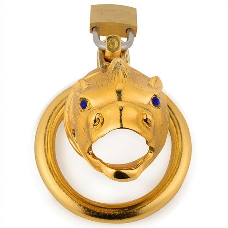 Captivating Chinese Zodiac Horse-Inspired Cock Cage Male Chastity