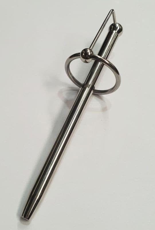 Cracked Steel Princes Wand and Glans Ring - Extreme Pleasure Set Penis Plugs
