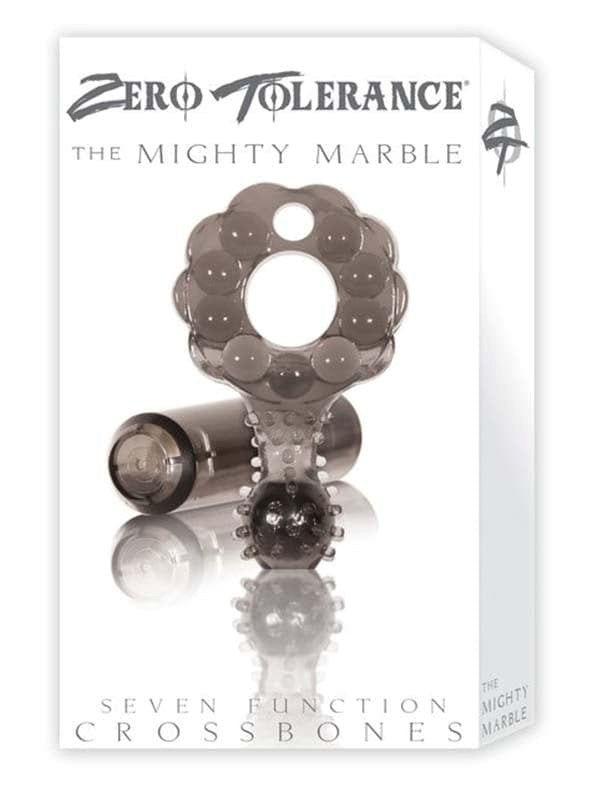 Zero Tolerance Crossbones Mighty Marble Single Bullet Smoke Cock Rings