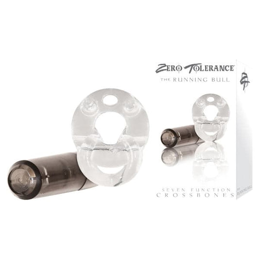 Zero Tolerance Crossbones Running Bull Single Bullet Cock Ring - Cock Rings