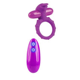 Entice Emma Vibrating Cock Ring Raspberry Ball and Cock Toys