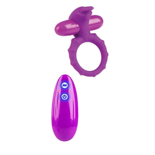 Entice Emma Vibrating Cock Ring Raspberry - Ball and Cock Toys