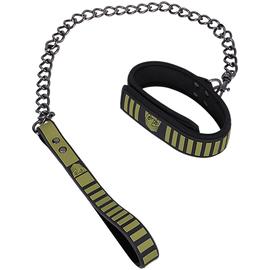 Doc Johnson Fort Troff Tactical Bondage Collar & Leash Collars and Leads