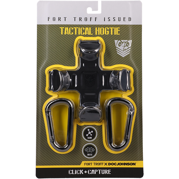 Doc Johnson Fort Troff Tactical BDSM Play Hogtie Black Cuffs And Restraints