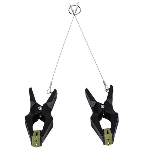 Doc Johnson Fort Troff Hardwire Hangers Nipple Clamps Black Nipple and Clit Clamps