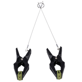 Doc Johnson Fort Troff Hardwire Hangers Nipple Clamps Black Nipple and Clit Clamps