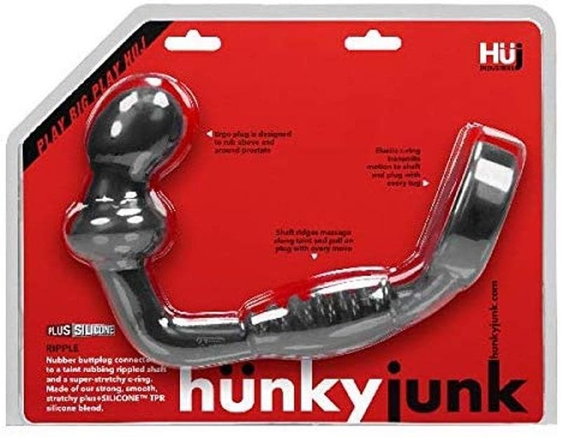 Hunkyjunk RIPPLE Dual-Stimulation Silicone Asslock Cock Rings