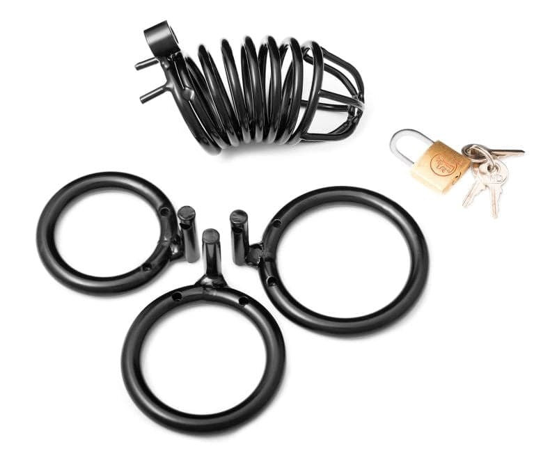 Jail House Cock Cage Black Male Chastity