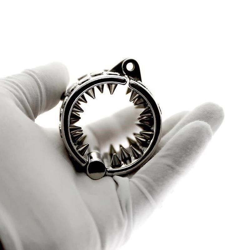 Kali's Teeth with 4 Rows Scrotum Pendant Male Chastity