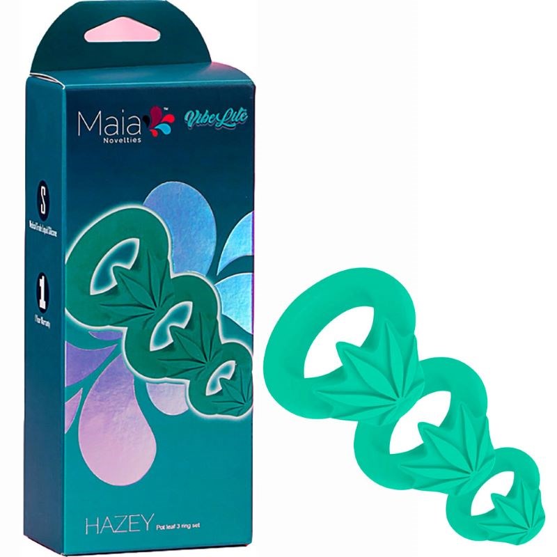 Maia 420 HAZEY Pleasure Trio - Unlock Unforgettable Moments Cock Ring Sets