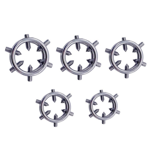 Metal 6 Spiked Cock Ring - Cock Rings