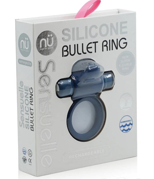 Nu Sensuelle Silicone Bullet Ring - Cock Rings
