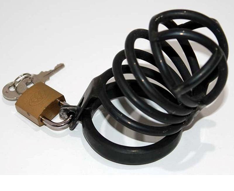 Nugatory Cock Cage Black Metal Male Chastity