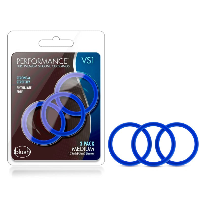 Blush Novelties Performance VS1 - Premium Silicone Cock Rings for Heightened Pleasure Cock Rings