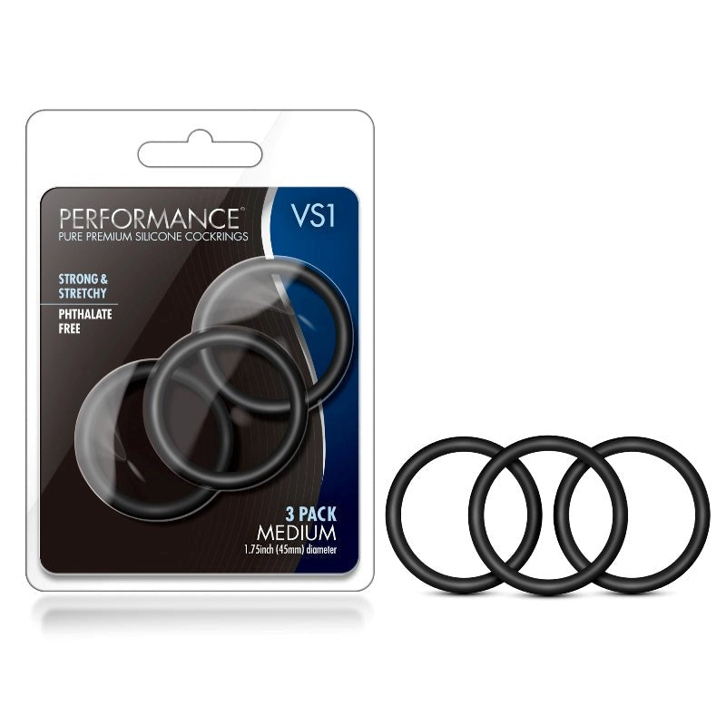 Blush Novelties Performance VS1 - Premium Silicone Cock Rings for Heightened Pleasure Cock Rings