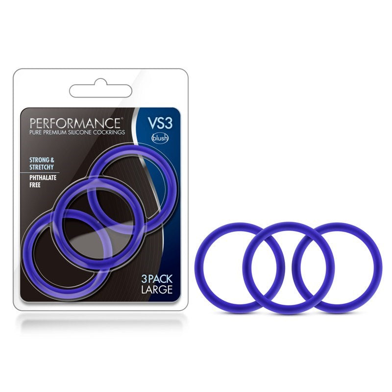 Performance VS3 Pure Premium Silicone Cock Rings Large Cock Rings