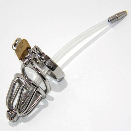 Pisser Steel Chastity Cage - Male Chastity