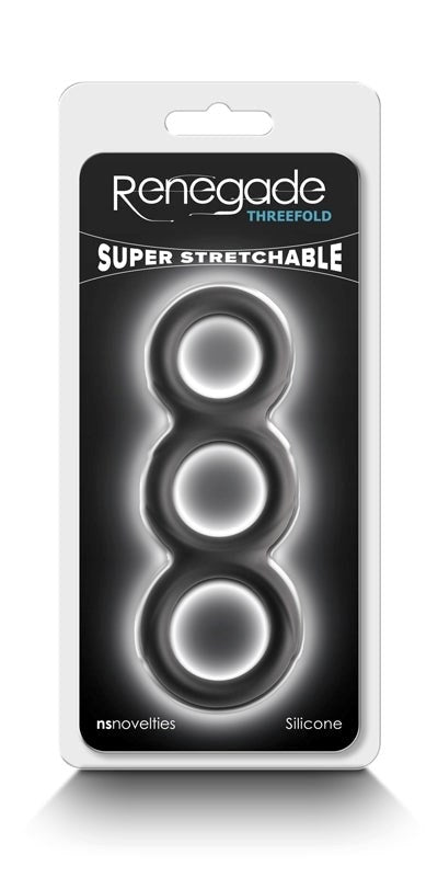 Renegade Threefold - Black - Ball and Cock Toys