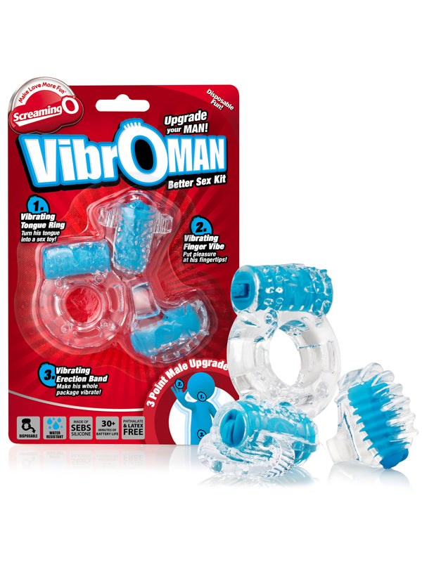 Vibroman - Discreet Vibrating Pleasure Set for Couples Vibrating Cock Rings