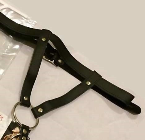 Sinvention Leather Harness With Gates of Hell Rings Male Chastity