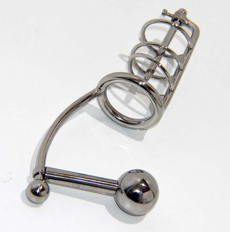 Hell's Couture Ultimate Pleasure Cage - Urethral, Anal, Chastity Male Chastity