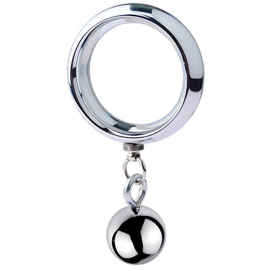 Testicle Stretcher With Steel Ball - Cock Rings