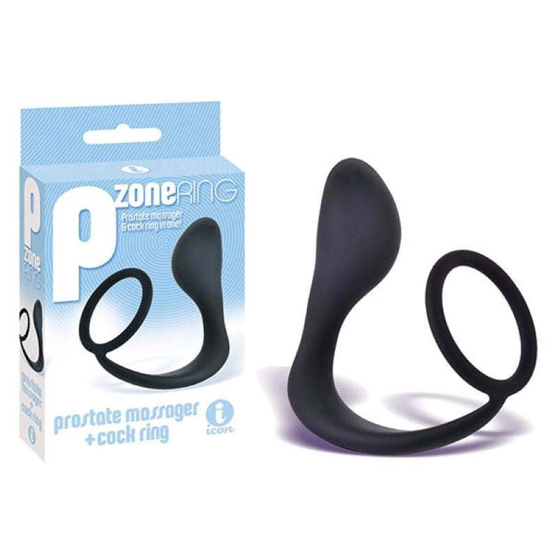 Ecstasy Awaits - The 9's P-Zone Prostate Massager and Cock Ring Set Silicone Cock Rings