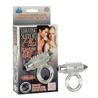 CalExotics Vibrating Support Plus Pleasure Point Dick Ring Cock Rings