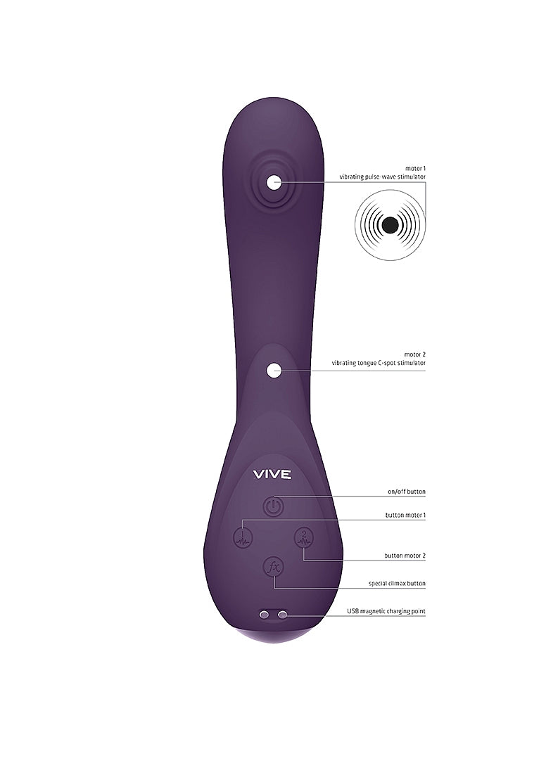 Vive Miki Pulse Wave Flickering G Spot Vibrator G-Spot Vibrators