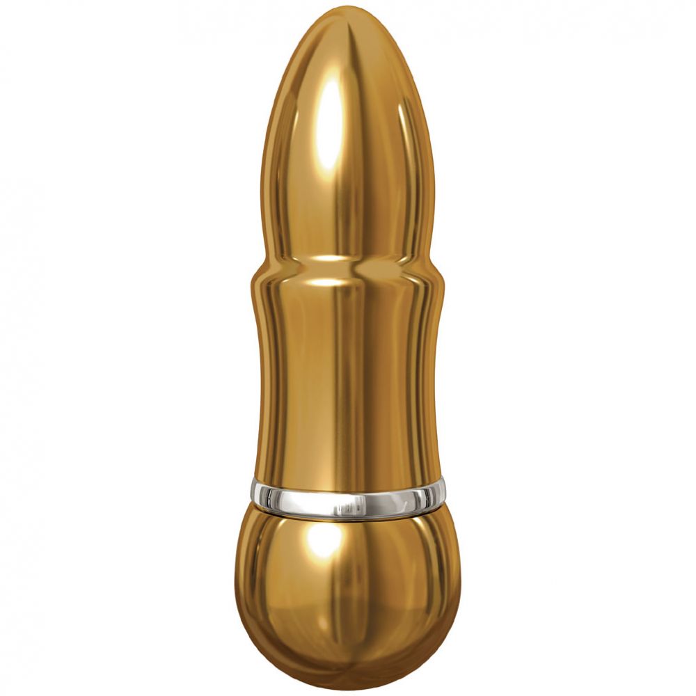 Pipedream Pure Aluminium Gold Small Vibrating Bullet Personal Massagers