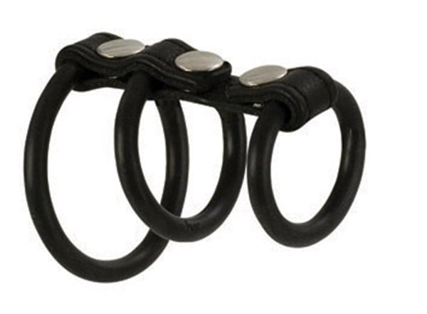 California Exotics Adonis Triton Leather Cock Ring Cock Rings