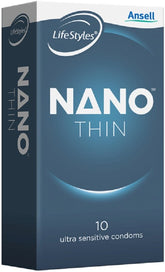 Ansell Lifestyles Nano Thins 10 Pack Condoms