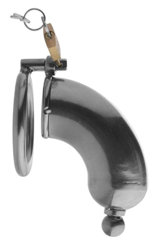 Armor Chastity Cage with Removable Urethral Insert Penis Plugs